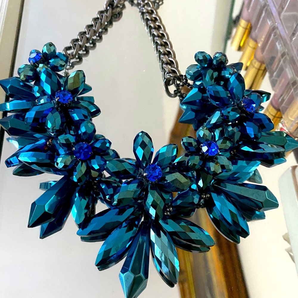 Blue Statement Necklace